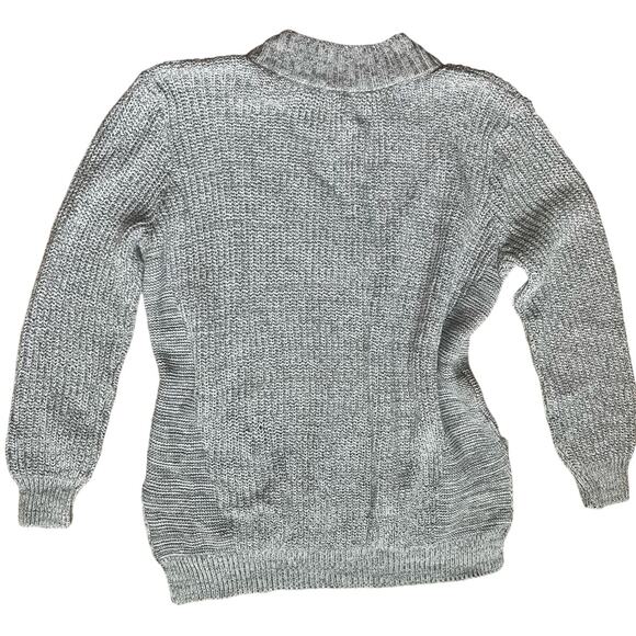 Urban Outfitters Silence + Noise Gray Oversized Cable Knit Cotton Sweater Size M - Picture 3 of 8